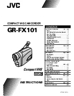 JVC GR-FX101 Instructions Manual preview