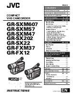 Preview for 1 page of JVC GR-FX12 Instructions Manual