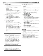 Предварительный просмотр 54 страницы JVC GR-FX305 Instructions Manual