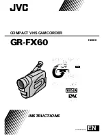 Предварительный просмотр 1 страницы JVC GR-FX60 Instructions Manual