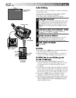 Предварительный просмотр 62 страницы JVC GR-FX60 Instructions Manual