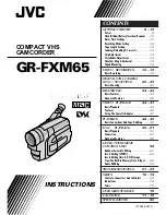 Предварительный просмотр 1 страницы JVC GR-FXM65 Instructions Manual