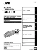 Предварительный просмотр 1 страницы JVC GR-HD1 Instructions Manual