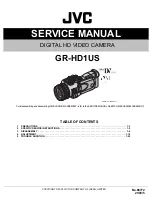 JVC GR-HD1US Service Manual preview