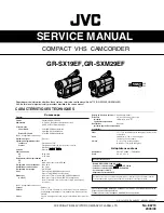 Preview for 1 page of JVC GR-SX19EF Service Manual