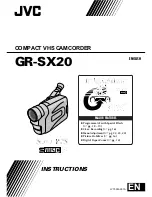 JVC GR-SX20 Instructions Manual предпросмотр