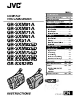 Предварительный просмотр 1 страницы JVC GR-SX51A Instructions Manual