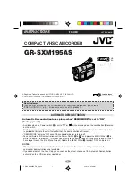 Preview for 1 page of JVC GR-SXM195 Instructions Manual