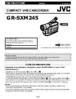 JVC GR-SXM245 Instructions Manual preview