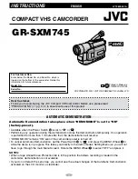 JVC GR-SXM540 Instructions Manual preview