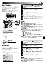 Предварительный просмотр 47 страницы JVC GR-SXM770 Instructions Manual