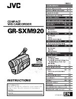 JVC GR-SXM920 Instructions Manual предпросмотр