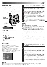 Предварительный просмотр 33 страницы JVC GR-SXM937UM Instruction Manual