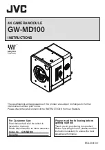 JVC GW-MD100 Instructions Manual предпросмотр