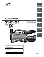 Предварительный просмотр 1 страницы JVC GY-DV500 Instructions Manual