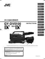 Предварительный просмотр 1 страницы JVC GY-DV5100 User Manual