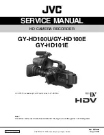 JVC GY-HD100E Service Manual preview