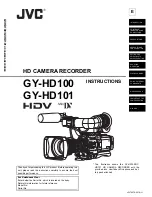 JVC GY- HD101 Instruction Manual предпросмотр