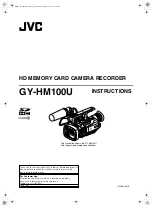 JVC GY-HM100 Instructions Manual preview