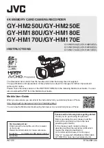 JVC GY-HM170E Instructions Manual предпросмотр