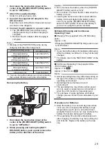 Предварительный просмотр 29 страницы JVC GY-HM620E Instruction