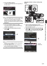 Предварительный просмотр 129 страницы JVC GY-HM620E Instruction