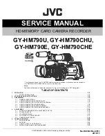 Предварительный просмотр 1 страницы JVC GY-HM790U Service Manual