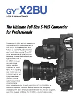 Предварительный просмотр 2 страницы JVC GY-X2BU - S-vhs 3-ccd Camcorder Less Lens Specifications