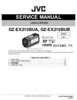 Preview for 1 page of JVC GZ-EX210BUA Service Manual