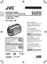 Предварительный просмотр 1 страницы JVC GZ-HD310 Instructions Manual