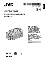 Предварительный просмотр 1 страницы JVC GZ-HD3U Instructions Manual