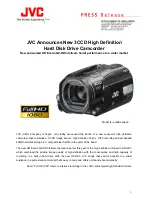 JVC GZ HD5 - Everio Camcorder - 1080i Release Note предпросмотр