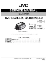 Preview for 1 page of JVC GZ-HD520BEK Service Manual