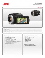 Preview for 1 page of JVC GZ-HD520BUS Specifications