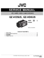 Preview for 1 page of JVC GZ-HD5US Service Manual