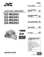 JVC GZ-MG20U Instructions For Use Manual предпросмотр