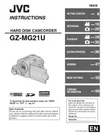 Предварительный просмотр 1 страницы JVC GZ-MG21U Instructions Manual