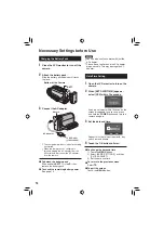 Предварительный просмотр 14 страницы JVC GZ-MG230 - EVERIO G SERIES HDD HARD DISK CAMCORDER 28X OPTICAL ZOOM Instructions Manual