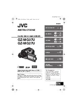 Preview for 1 page of JVC GZ MG37u - Everio Gseries Hard Disk Camcorder Instructions Manual