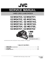 JVC GZ-MG47EX Service Manual предпросмотр