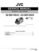 JVC GZ-MS100UC Service Manual предпросмотр