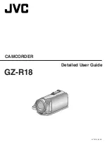 Предварительный просмотр 1 страницы JVC GZ-R18 Detailed User Manual