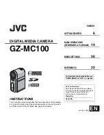 JVC GZMC100 - Everio 2MP 4 GB Microdrive Camcorder Instructions Manual preview