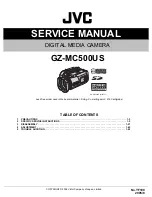 JVC GZMC500US - Everio Camcorder - 1.33 MP Service Manual preview