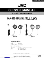 JVC HA-E5-BU Service Manual preview