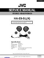 Preview for 1 page of JVC HA-E9-SL Service Manual