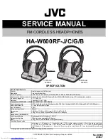 JVC HA-W600RF-B Service Manual предпросмотр