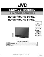 JVC HD-56FH97 - 56" Rear Projection TV Service Manual предпросмотр