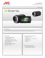 Preview for 1 page of JVC HD EVERIO GZ-HM340 Brochure