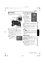 Предварительный просмотр 31 страницы JVC HD1US - Camcorder - 1.18 MP Instructions Manual